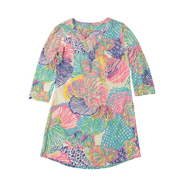 LILLY PULITZER Womens Multi Color Roar Of The Sea Ali Dress Sz XS - Picture 8 of 12